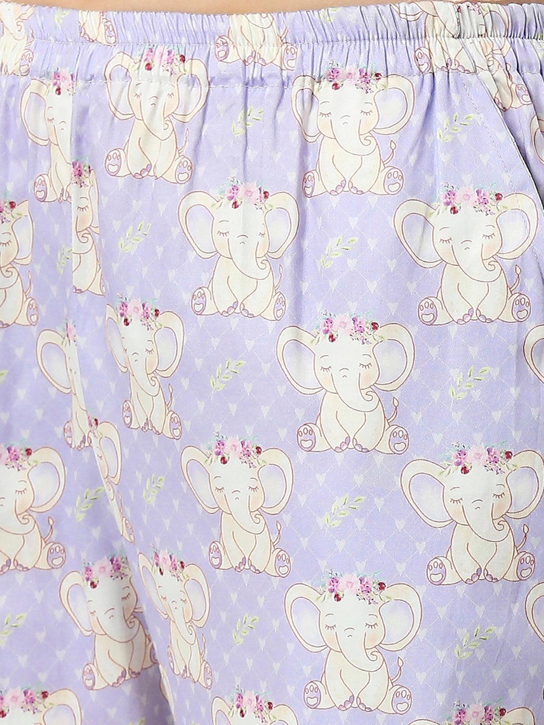 Elephantastic Button Down Pj Set - Pure Cotton Pj Set with Notched Collar