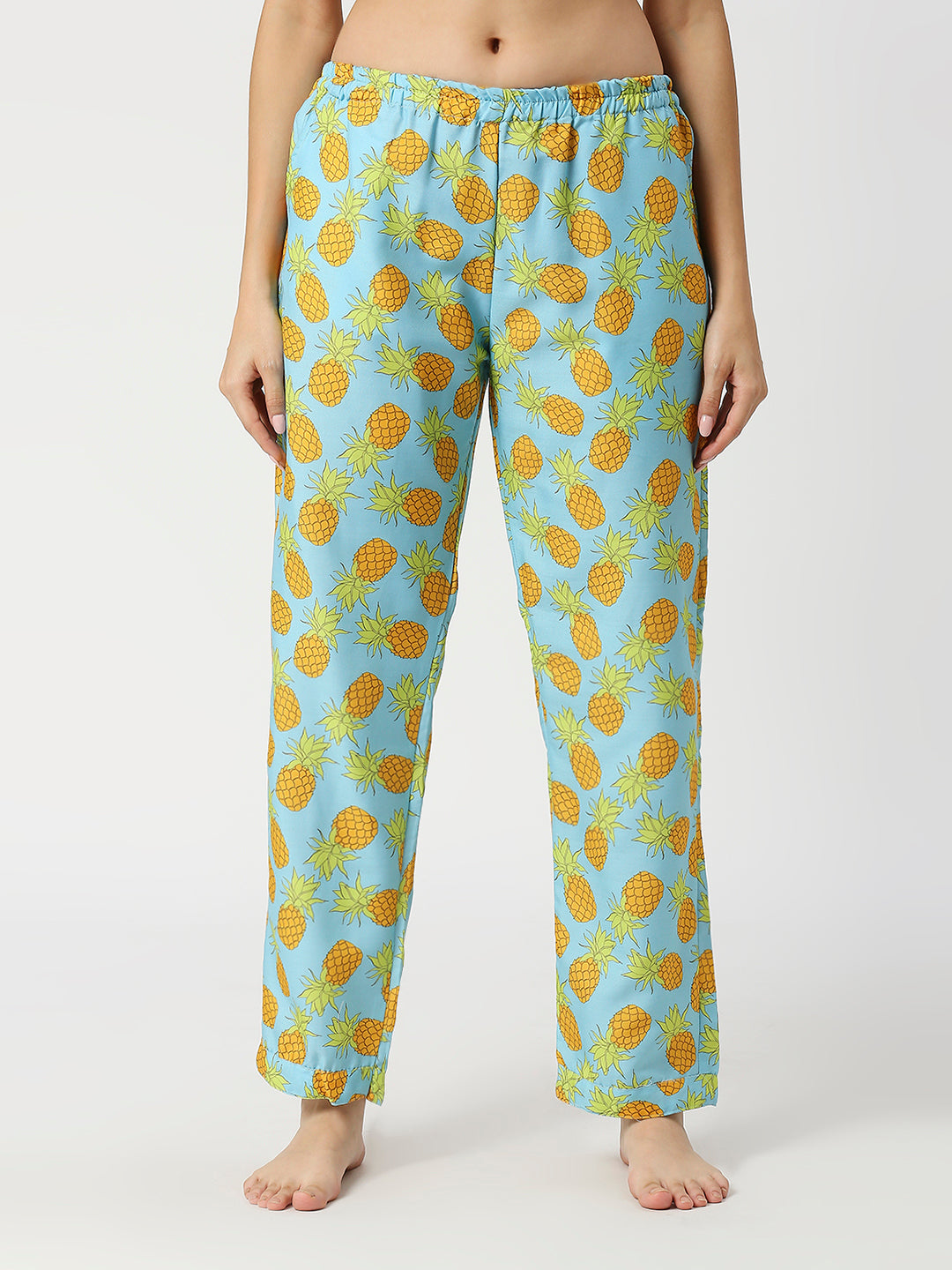 Fine Apple Button Down Pj Set - Cotton Rayon Pj Set with Notched Collar