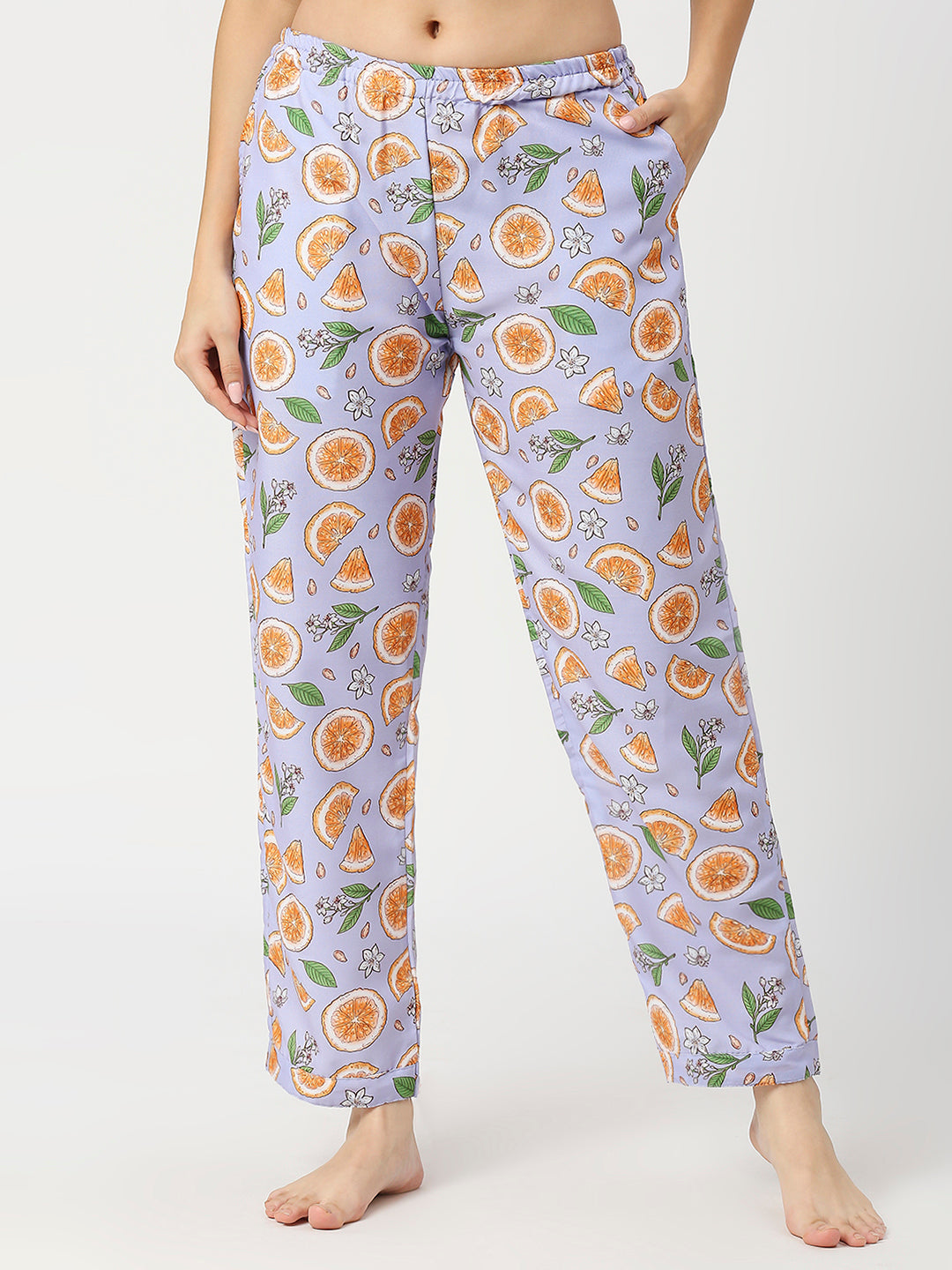 Naarangi Button Down Pj Set - Cotton Rayon Pj Set with Notched Collar