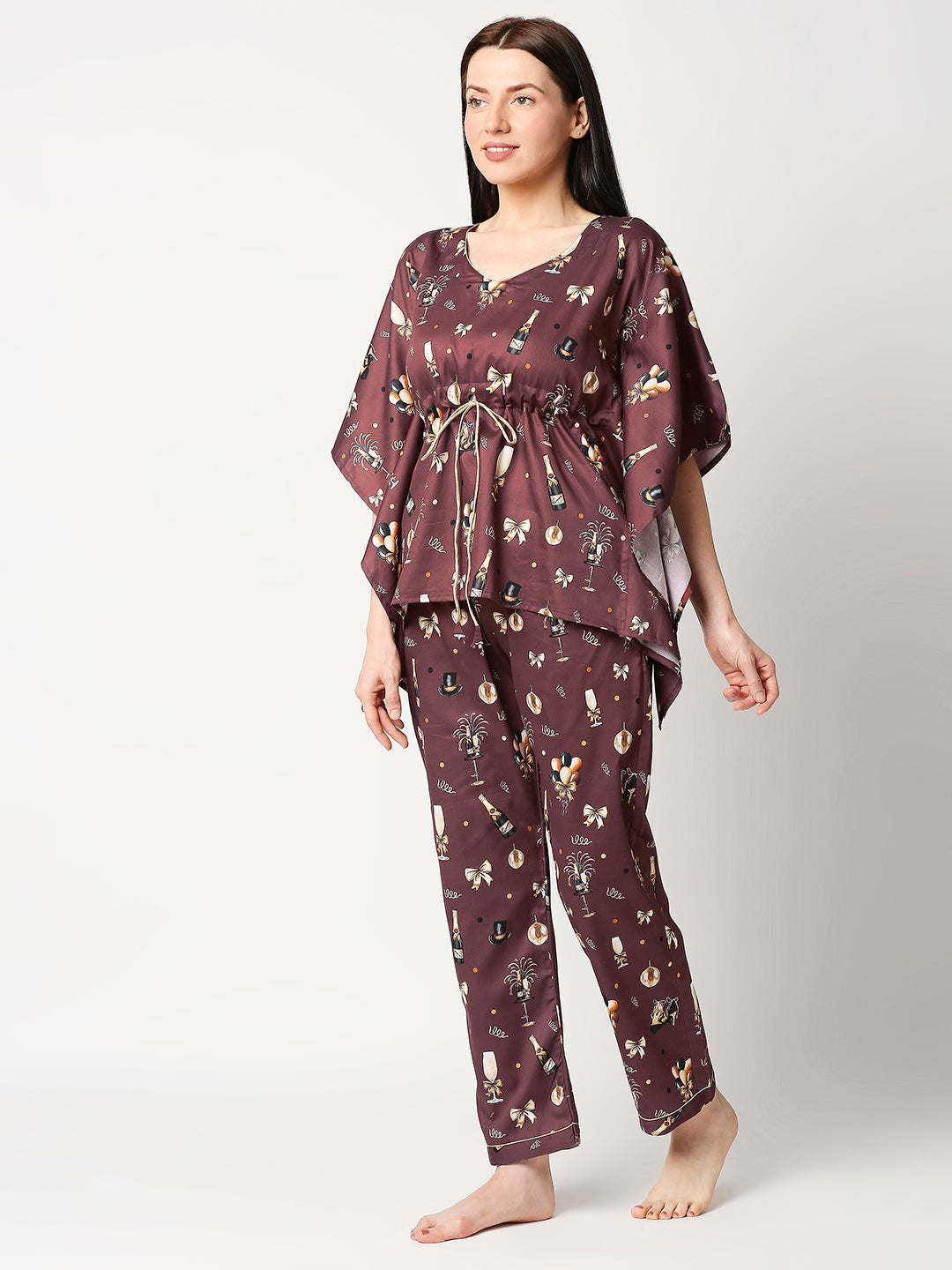 Celebration Kaftan Pj Set - Pure Cotton Pj Set in Kaftan Style