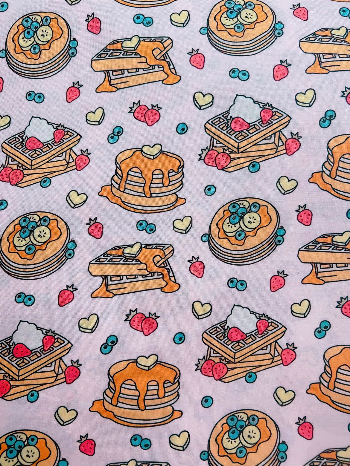 Waffles & Pancakes Kaftan Pj Set - Cotton Rayon Pj Set in Kaftan Style