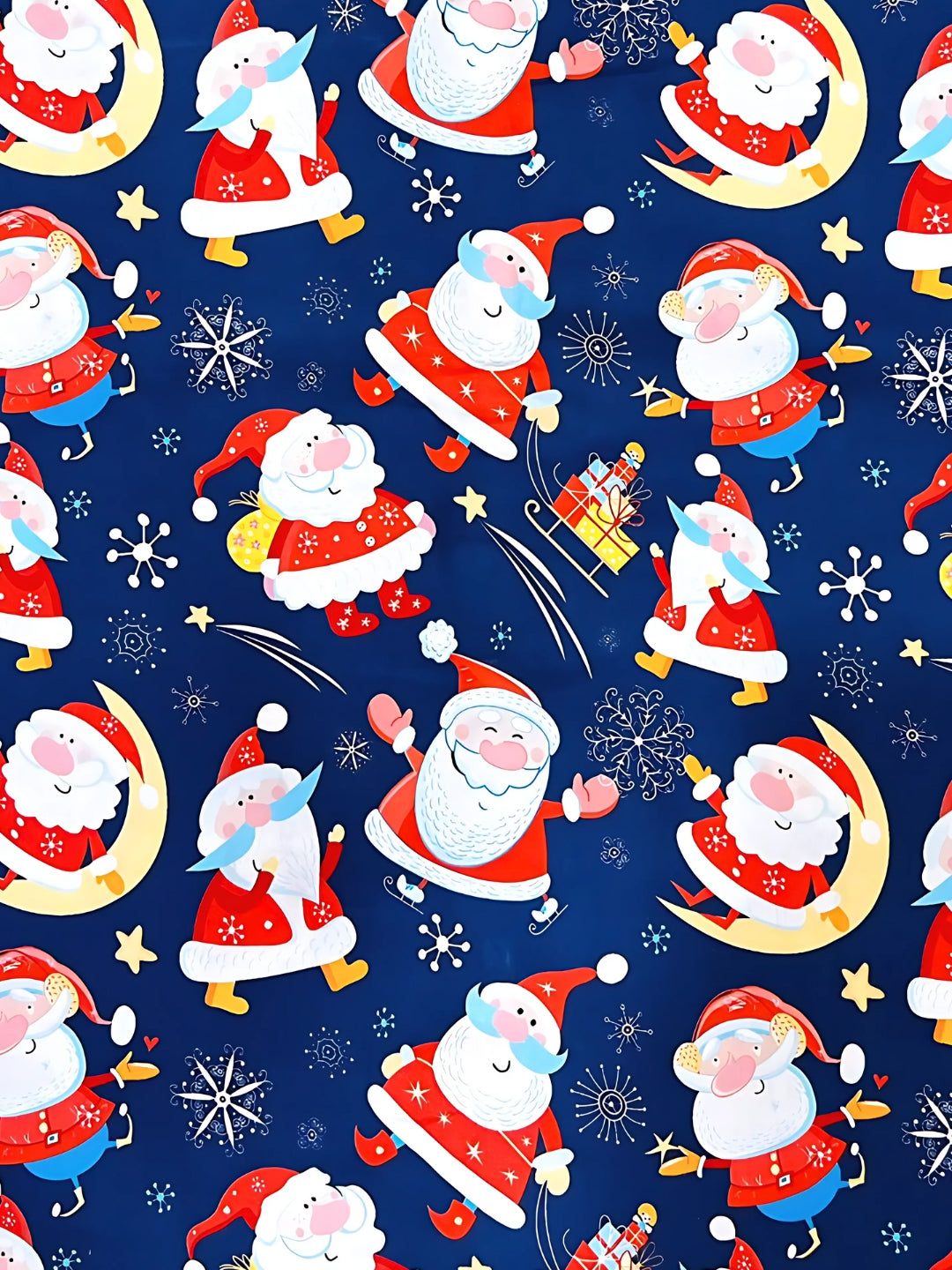 Christmas Time Henley Neck Pj Set - Pure Cotton Pj Set in Round Neckline Style