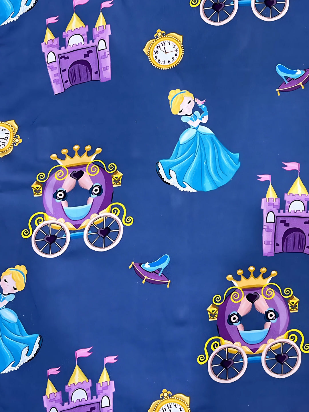 Cinderella Maternity Gown - Pure Cotton Round Neck Gown with 2 Invisible Zips for Feeding