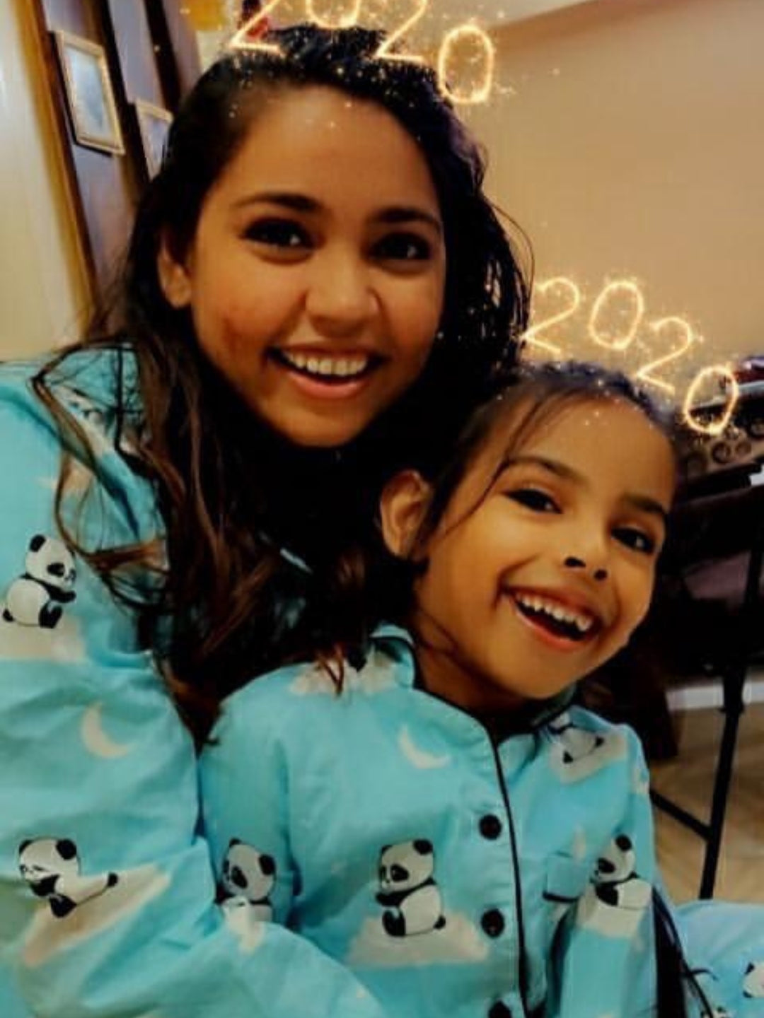 Dreaming Panda Pure Cotton Mom & Kids Twinning PJ Set