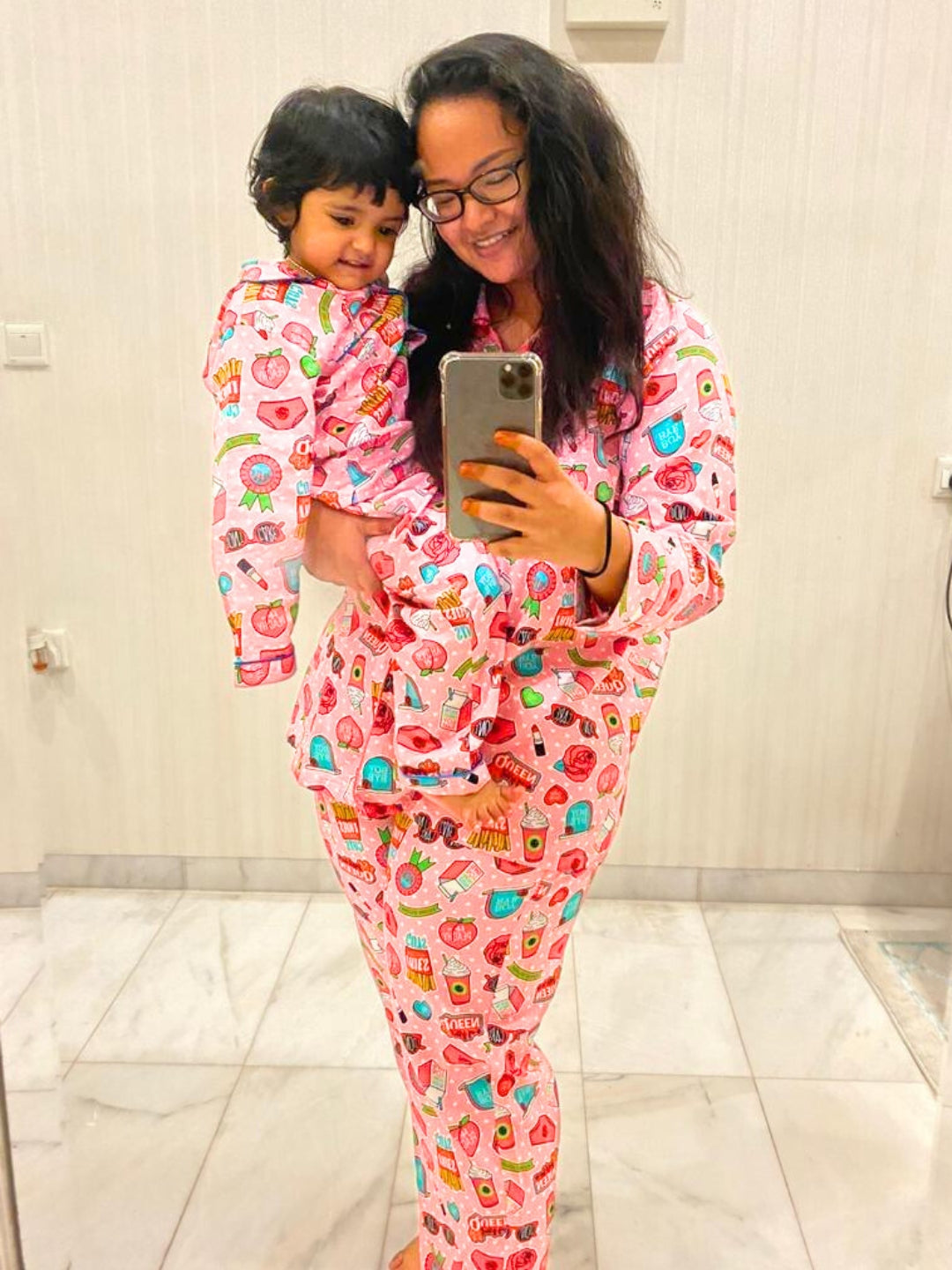 Feminist Pure Cotton Mom & Kids Twinning PJ Set