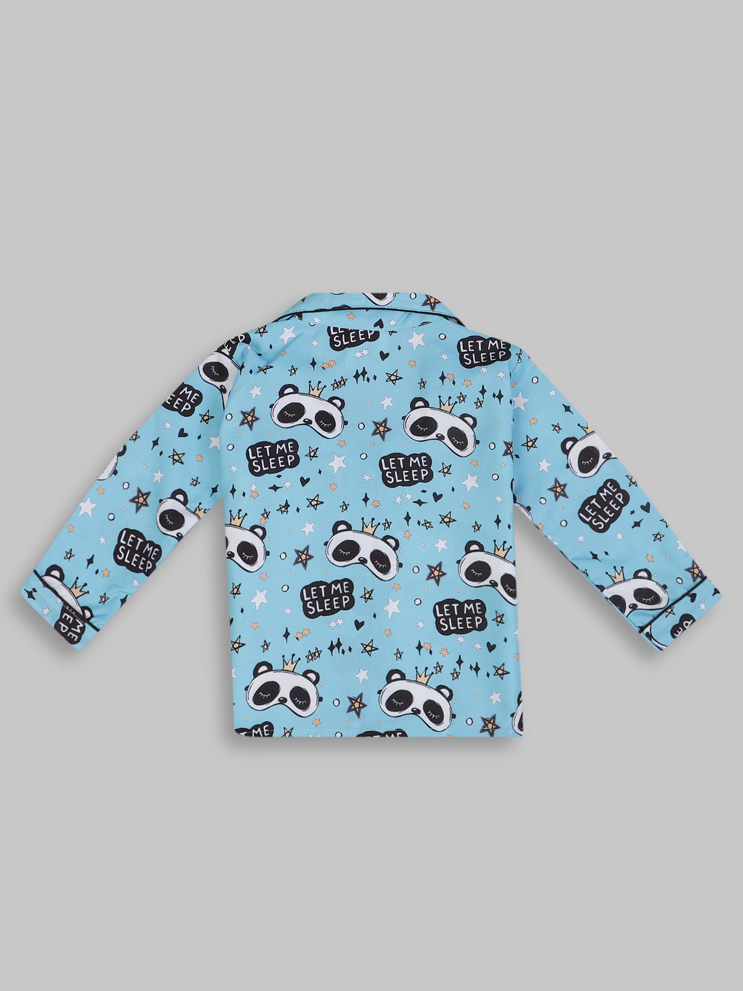Let me sleep Kids Pj Set - Cotton Rayon Pj Set with Notched Collar