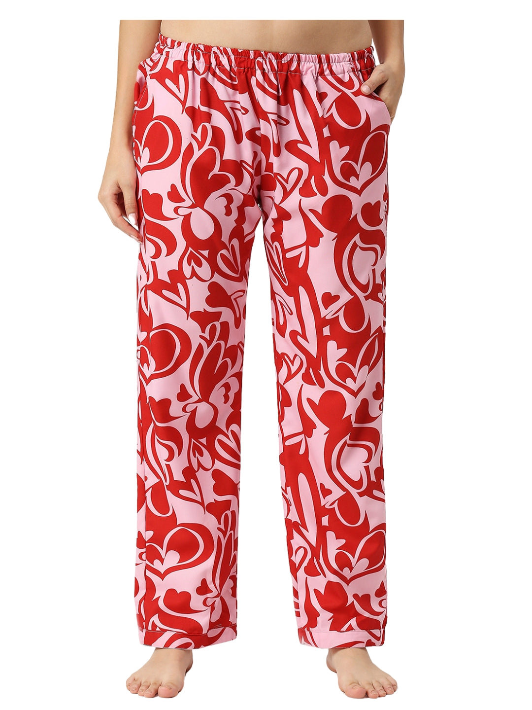 Love Shack Button Down Pj Set - Cotton Rayon Pj Set with Notched Collar
