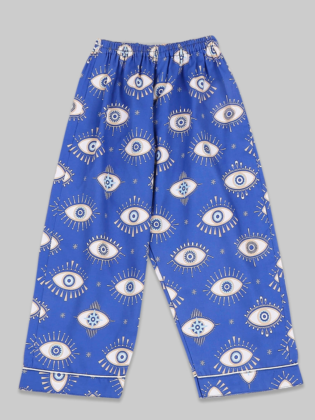 Nazar Kids Button Down Pj Set - Pure Cotton Pj Set with Notched Collar