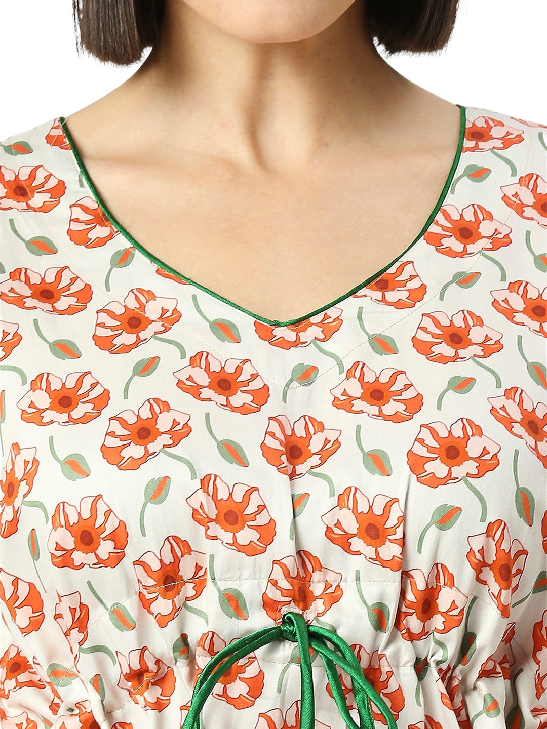 Pretty Petals Kaftan Pj Set - Pure Cotton Pj Set in Kaftan Style