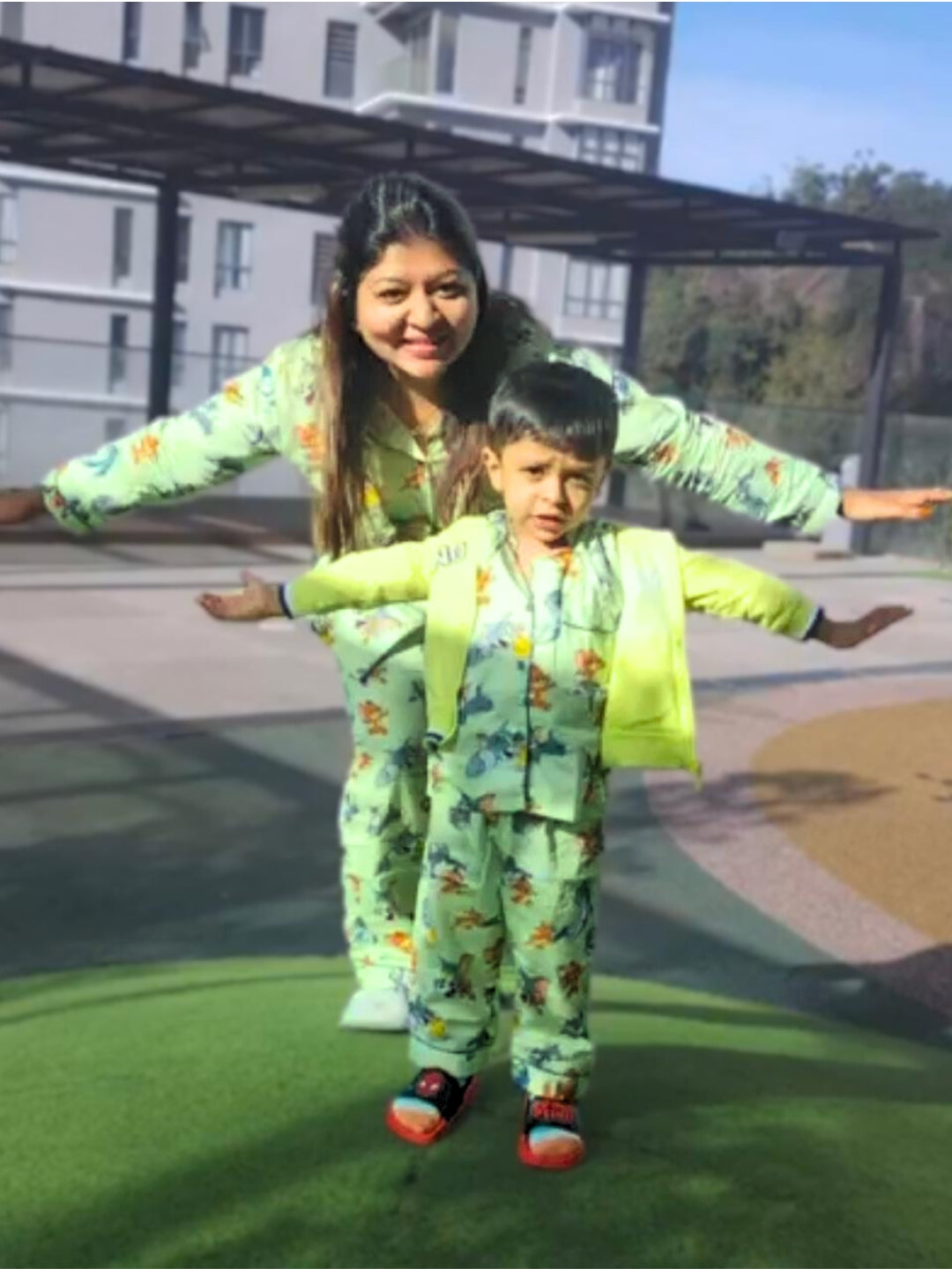 Tom & Jerry Pure Cotton Mom & Kids Twinning PJ Set