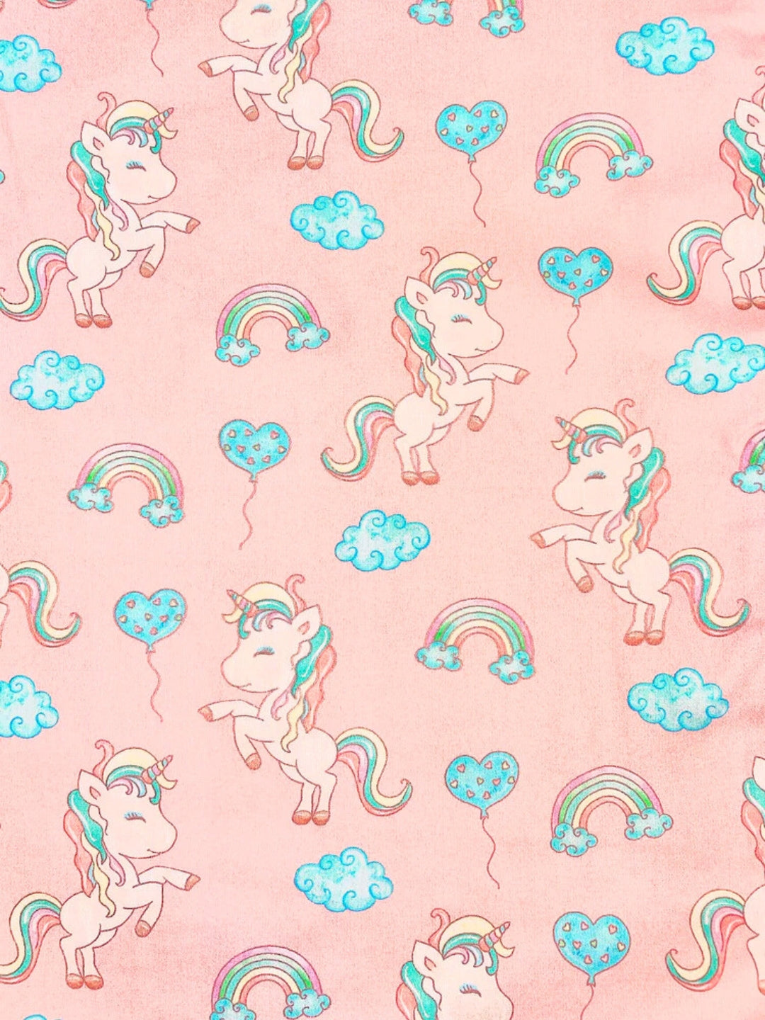 Unicorn Utopia Maternity Pj Set - Pure Cotton Pj Set in Round Neck with 2 Invisible Zips For Feeding