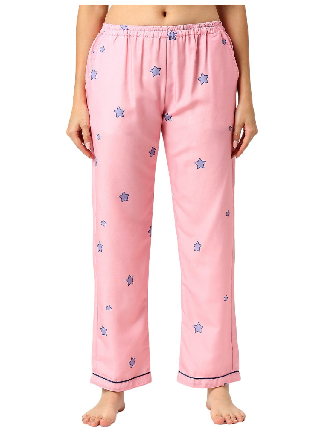 Weekend Waiting Button Down Pj Set - Cotton Rayon Pj Set with Notched Collar