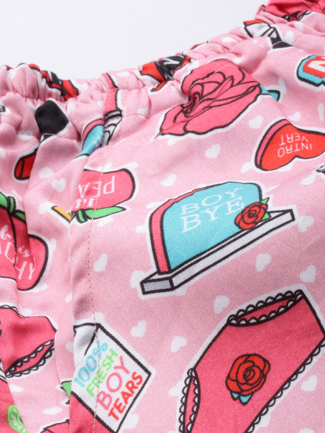 Feminist Button Down Pj Set - Pure Cotton Pj Set with Notched Collar