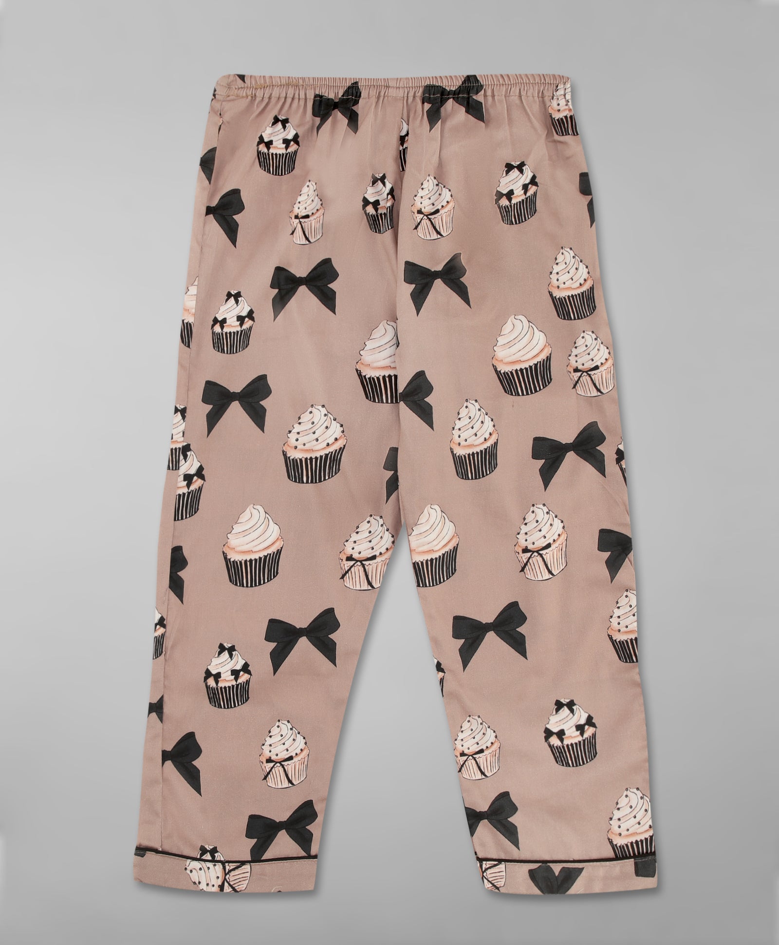 Cup Cake Kids Button Down Pj Set - Pure Cotton Pj Set with Notched Collar