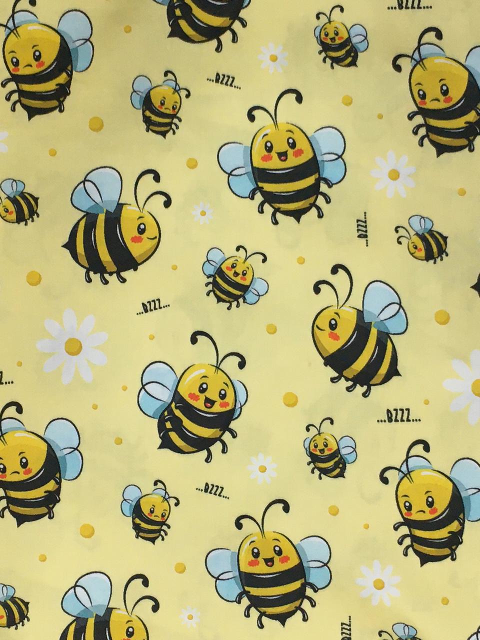 Bumblebee Maternity Pj Set - Pure Cotton Pj Set in Round Neck with 2 Invisible Zips for Feeding