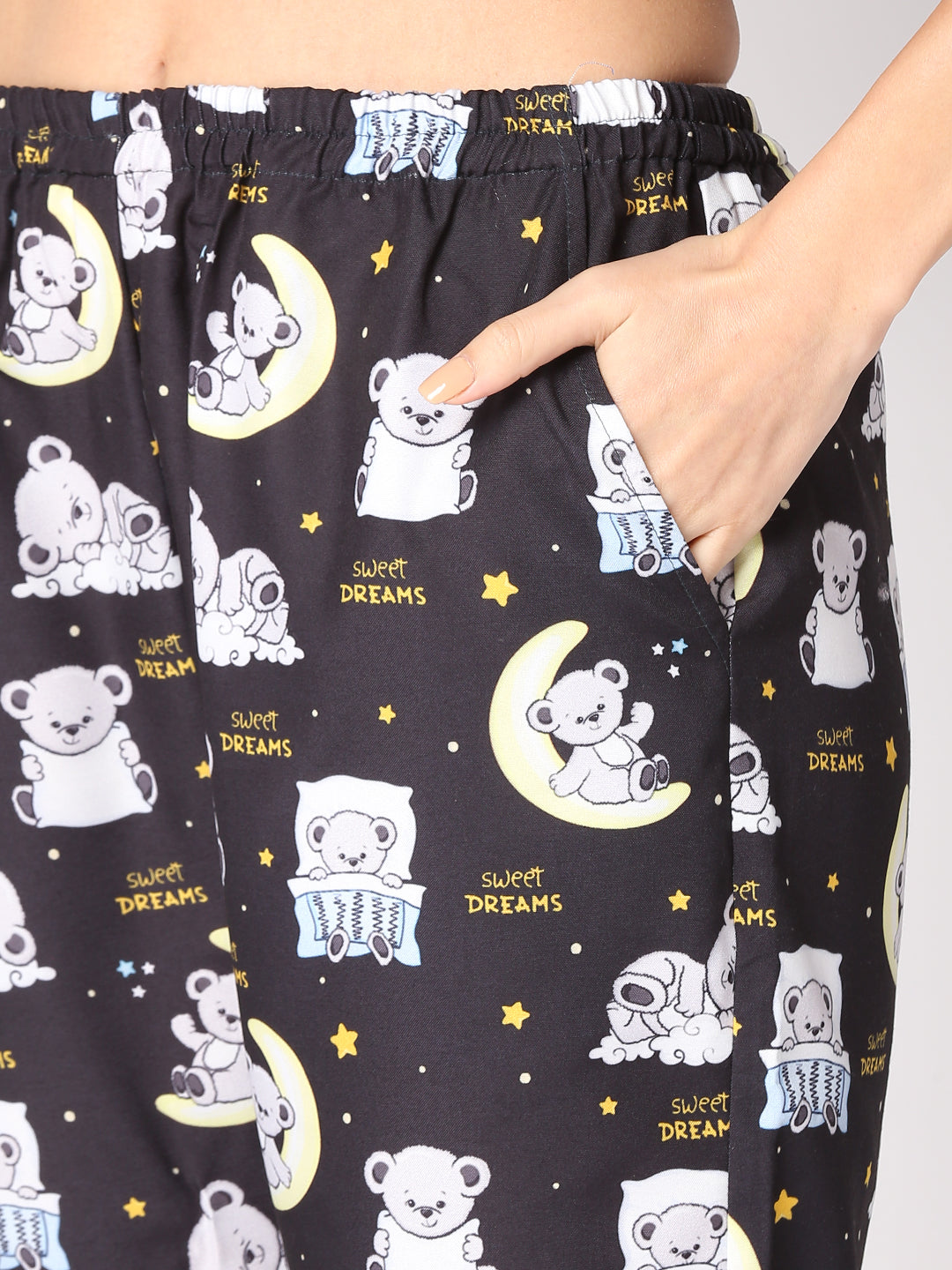 Sweet Dreams Button Down Pj Set - Cotton Rayon Pj Set with Notched Collar