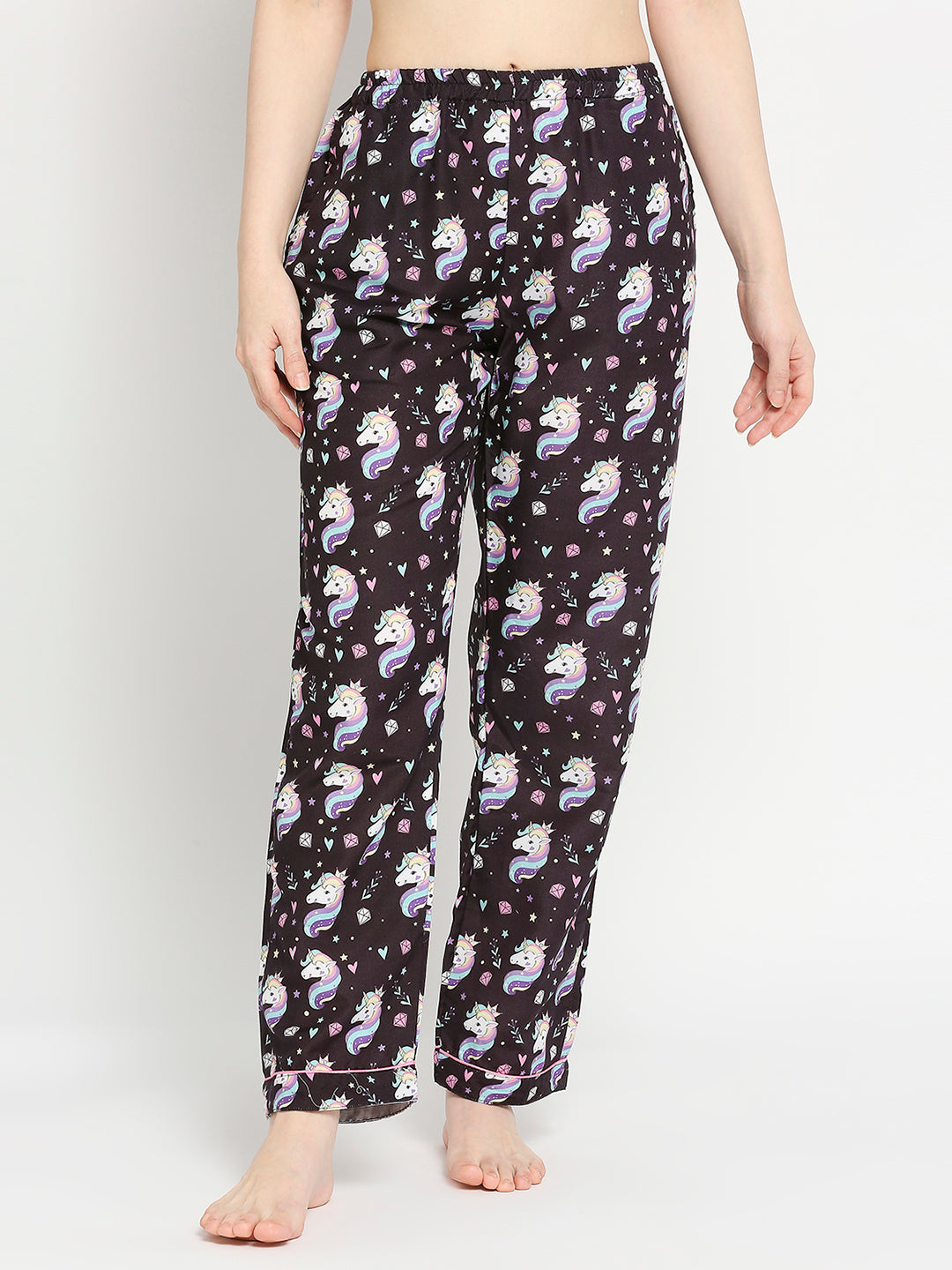 Be A Unicorn Button Down Pj Set - Cotton Rayon Pj Set with Notched Collar