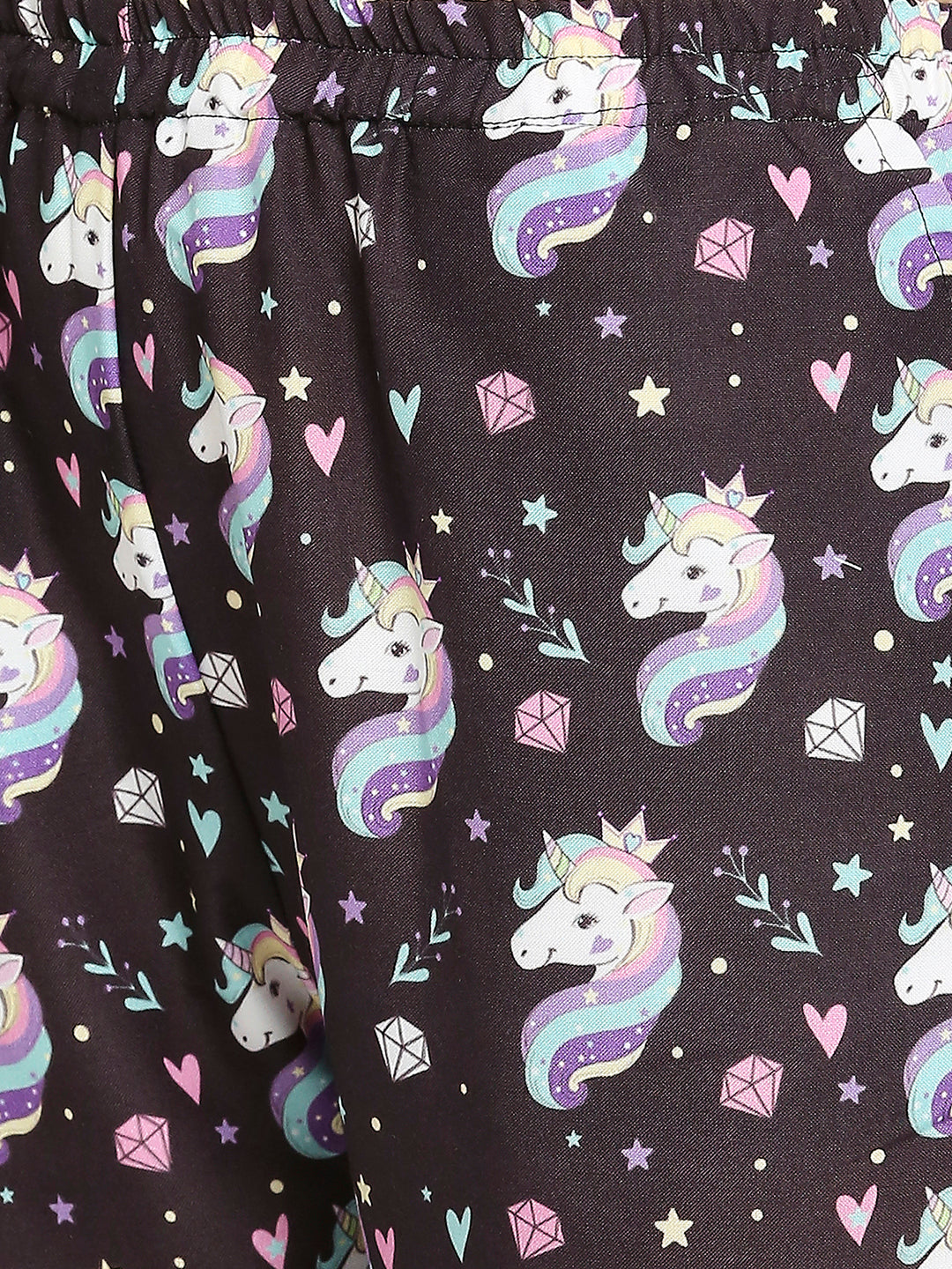Be A Unicorn Button Down Pj Set - Cotton Rayon Pj Set with Notched Collar