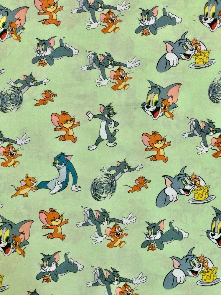 Tom & Jerry Maternity Pj Set - Pure Cotton Pj Set in Round Neck with 2 Invisible Zips For Feeding