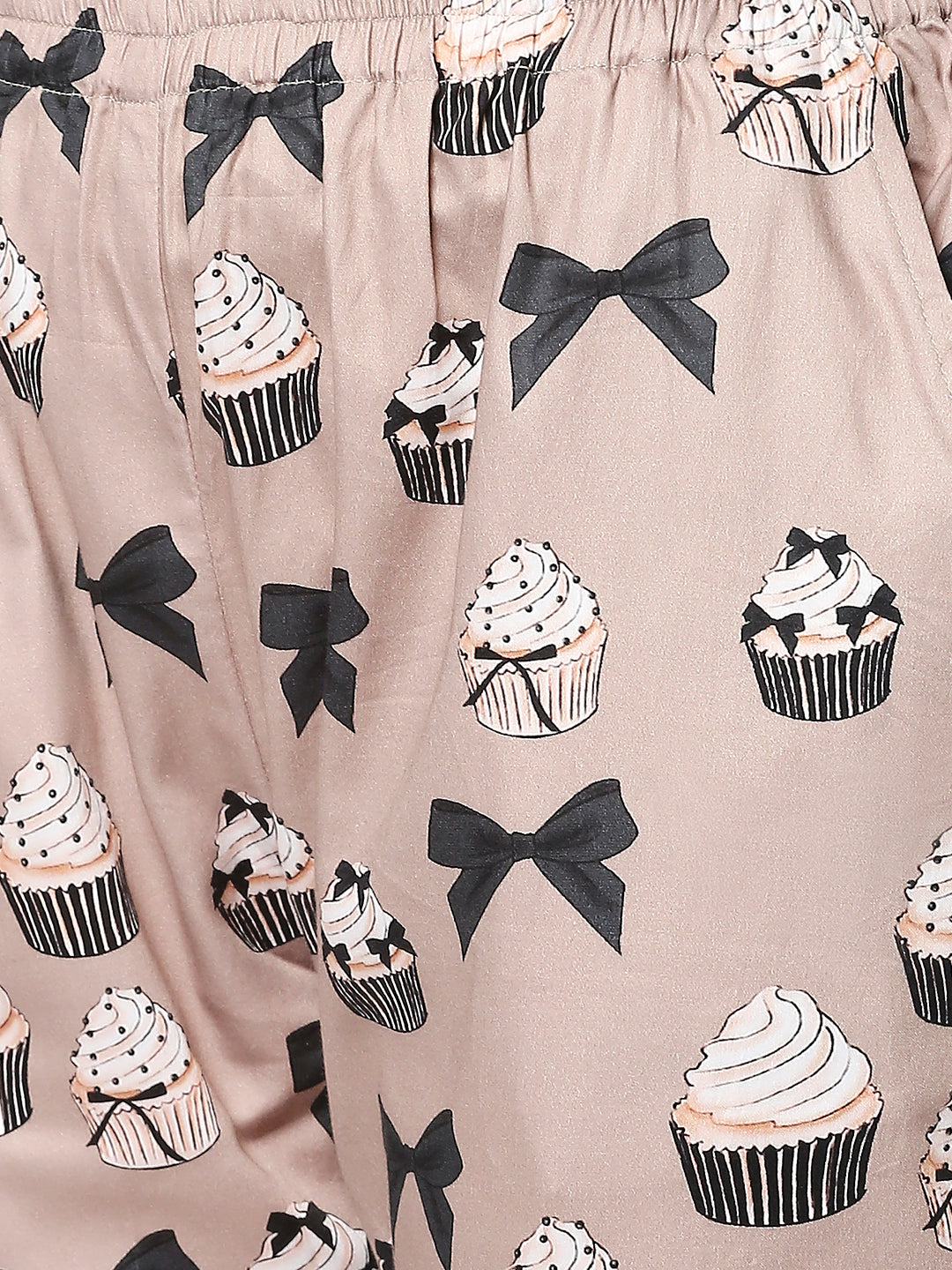 Cup Cake Button Down Pj Set - Pure Cotton Pj Set with Notched Collar