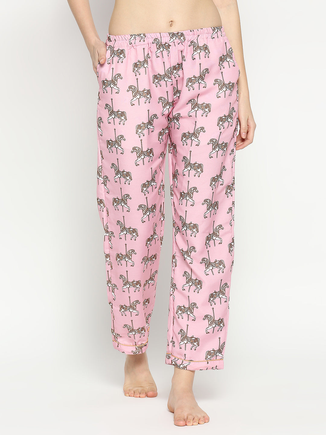 Royal Horse Kaftan Pj Set - Cotton Rayon Pj Set in Kaftan Style