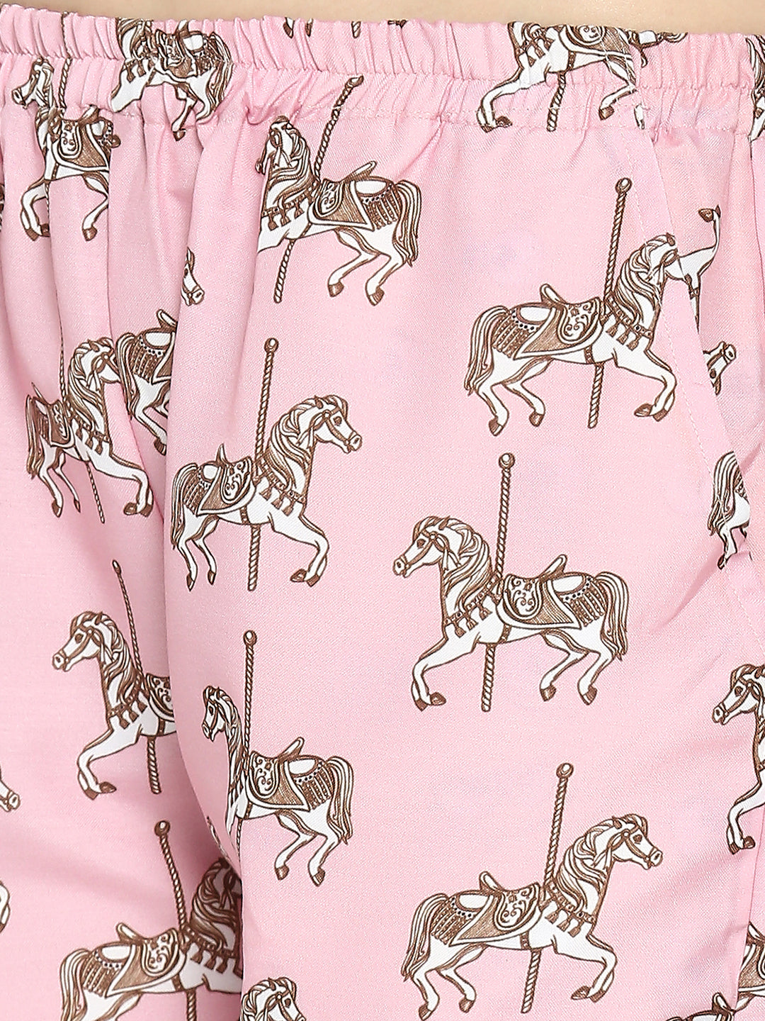 Royal Horse Kaftan Pj Set - Cotton Rayon Pj Set in Kaftan Style