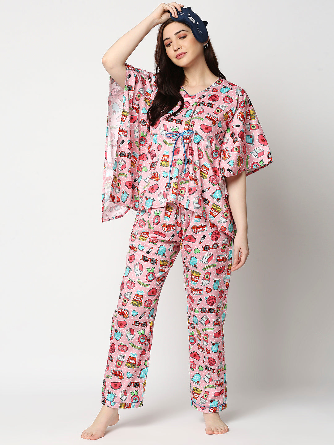 Feminist Kaftan Pj Set - Pure Cotton Pj Set in Kaftan Style