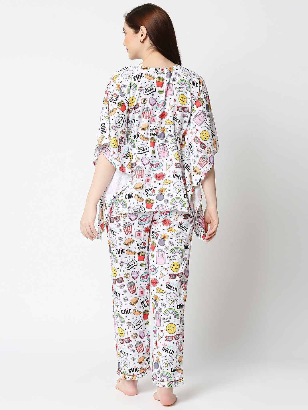 Pop Kaftan Pj Set - Cotton Rayon Pj Set in Kaftan Style