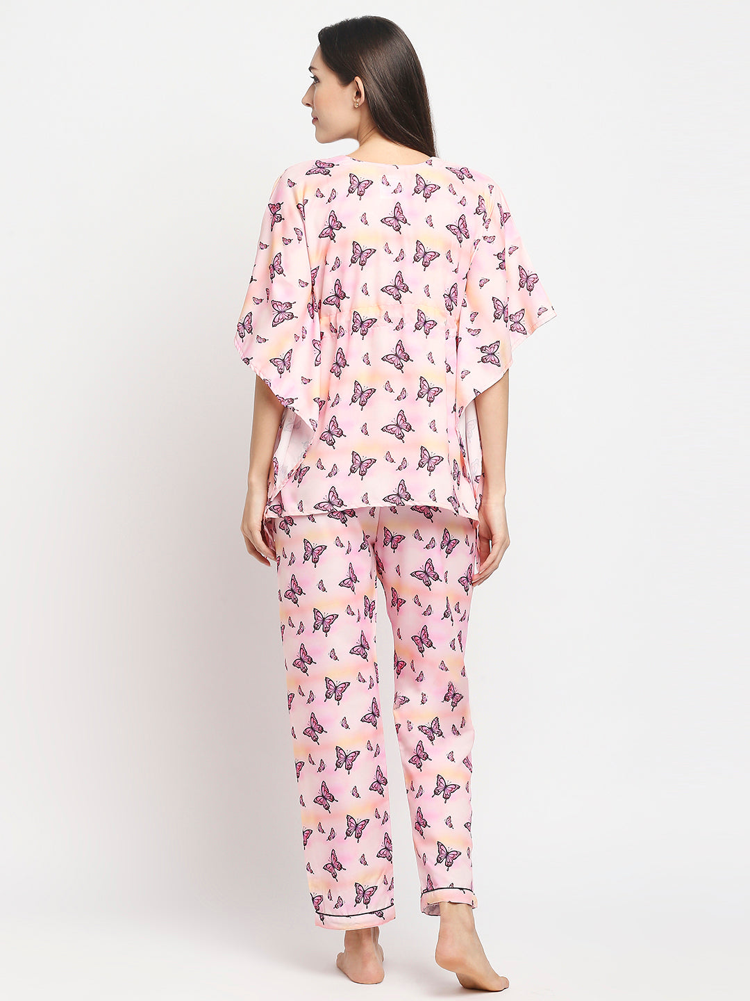 Butterfly Kaftan Pj Set - Cotton Rayon Pj Set in Kaftan Style