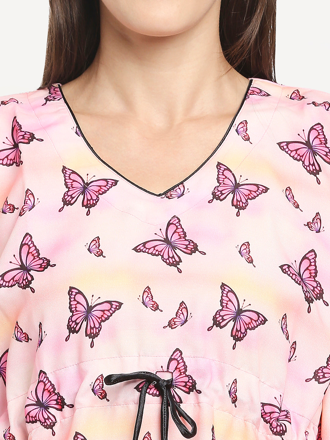Butterfly Kaftan Pj Set - Cotton Rayon Pj Set in Kaftan Style