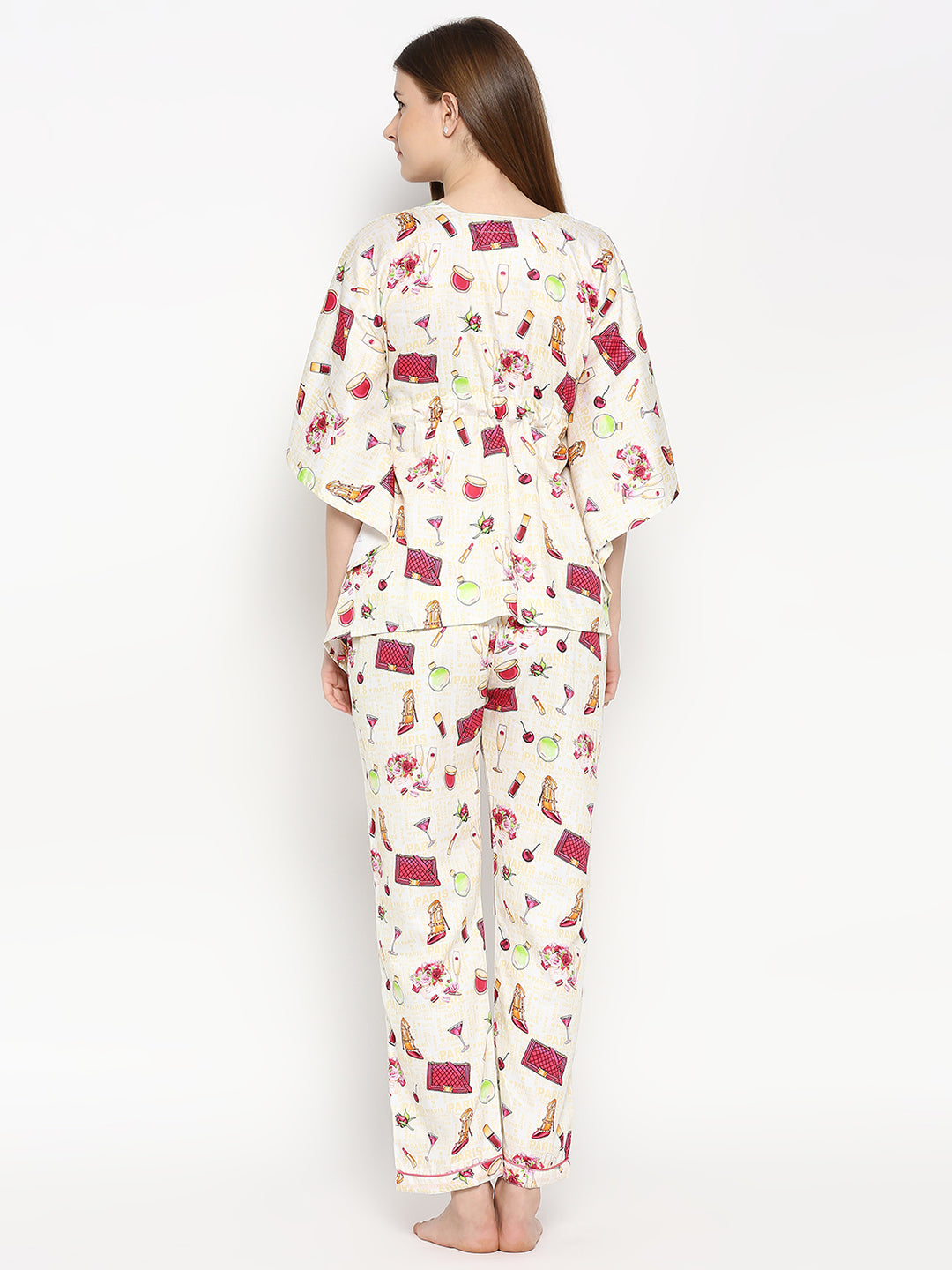 Date Night Kaftan Pj Set - Pure Cotton Pj Set in Kaftan Style