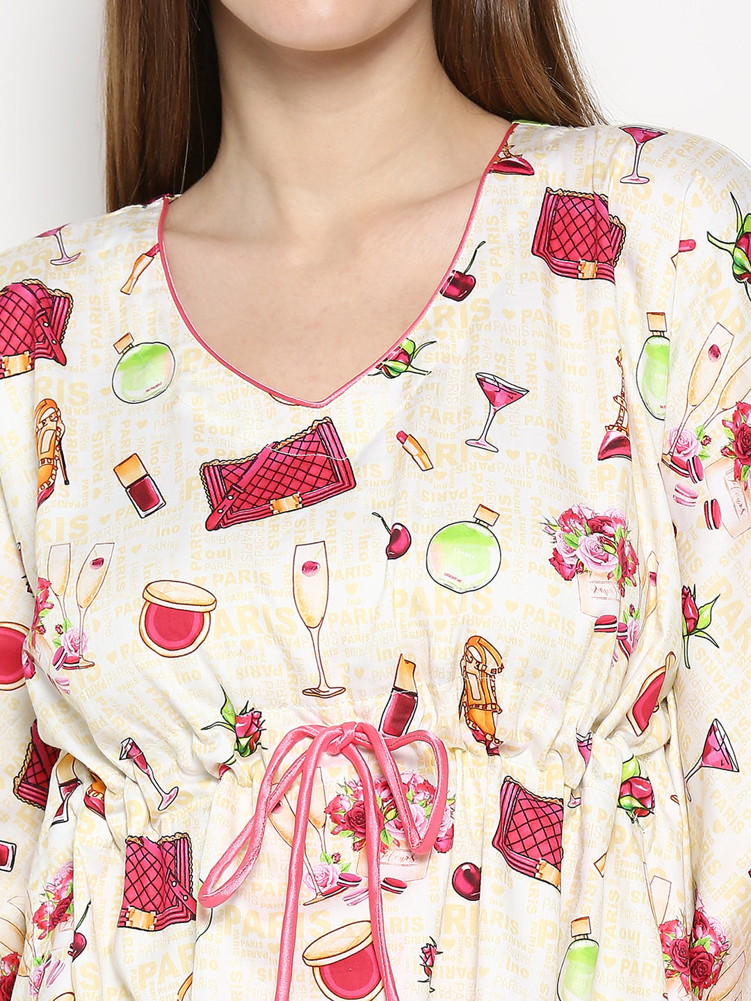 Date Night Kaftan Pj Set - Pure Cotton Pj Set in Kaftan Style