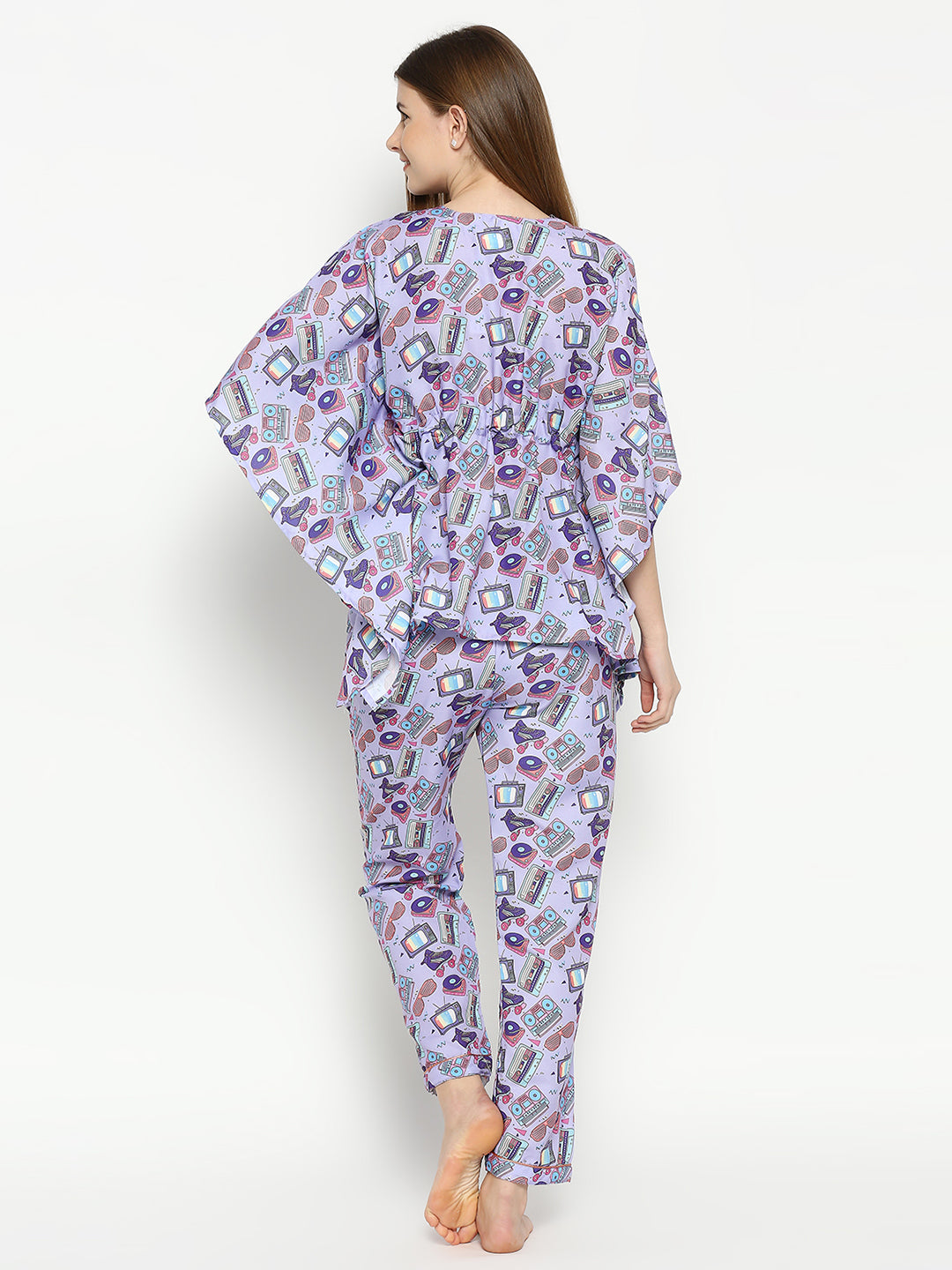 Retro Rage Kaftan Pj Set - Cotton Rayon Pj Set in Kaftan Style