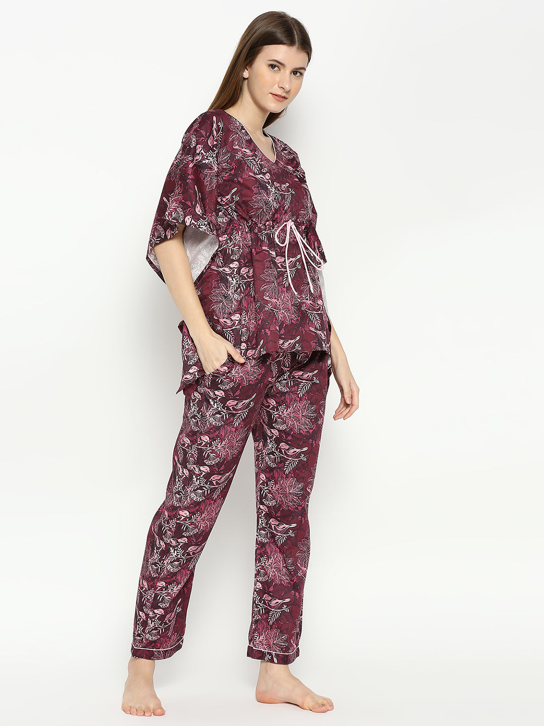 Ruby Rue Kaftan Pj Set - Pure Cotton Pj Set in Kaftan Style
