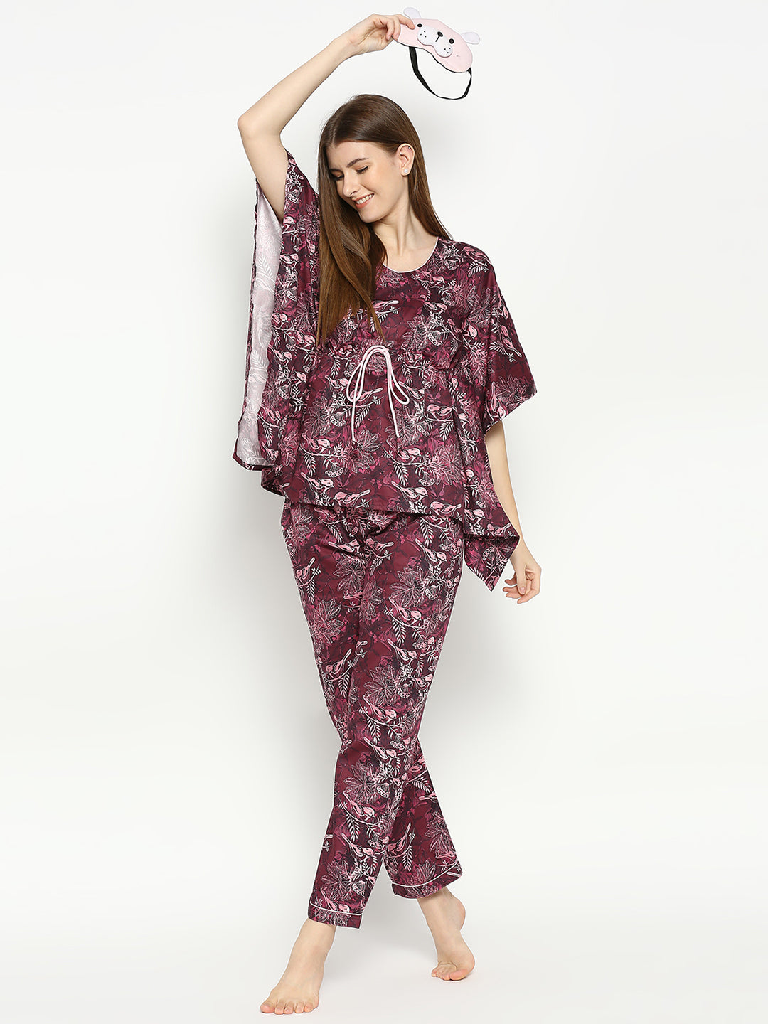 Ruby Rue Kaftan Pj Set - Pure Cotton Pj Set in Kaftan Style