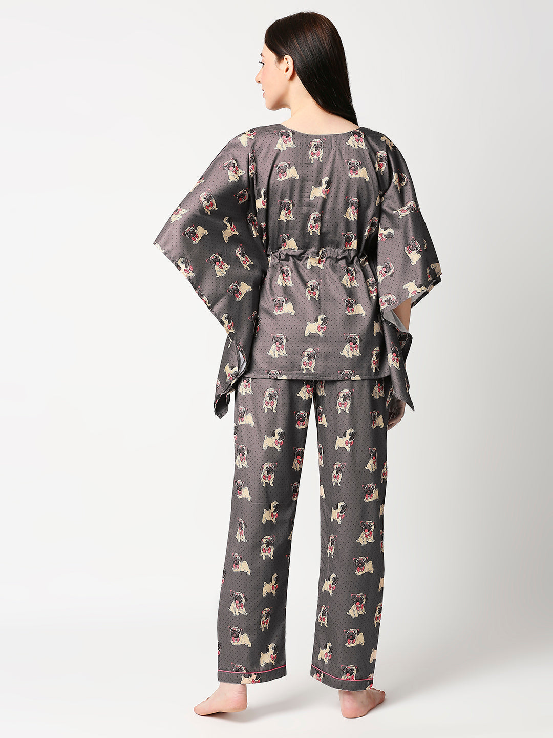 Pug Life Kaftan Pj Set - Pure Cotton Pj Set in Kaftan Style