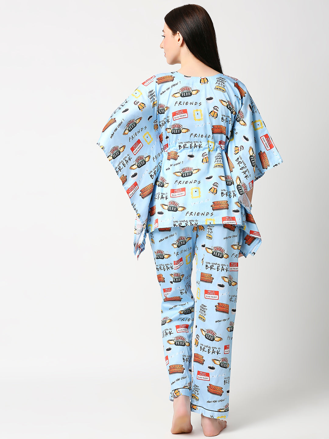Friends Kaftan Pj Set - Pure Cotton Pj Set in Kaftan Style