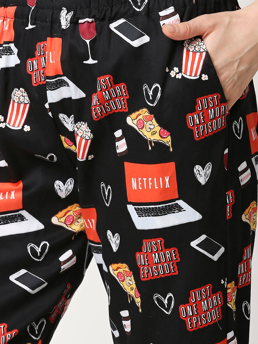 Netflix & Chill Kaftan Pj Set - Pure Cotton Pj Set in Kaftan Style