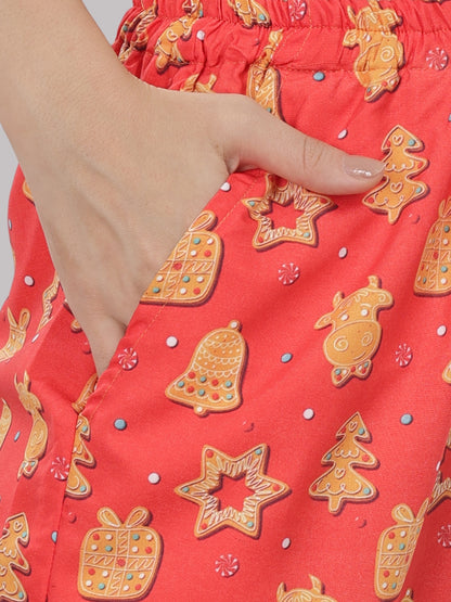 Cookie Wonderland Button Down Pj Set - Cotton Rayon Pj Set with Notched Collar