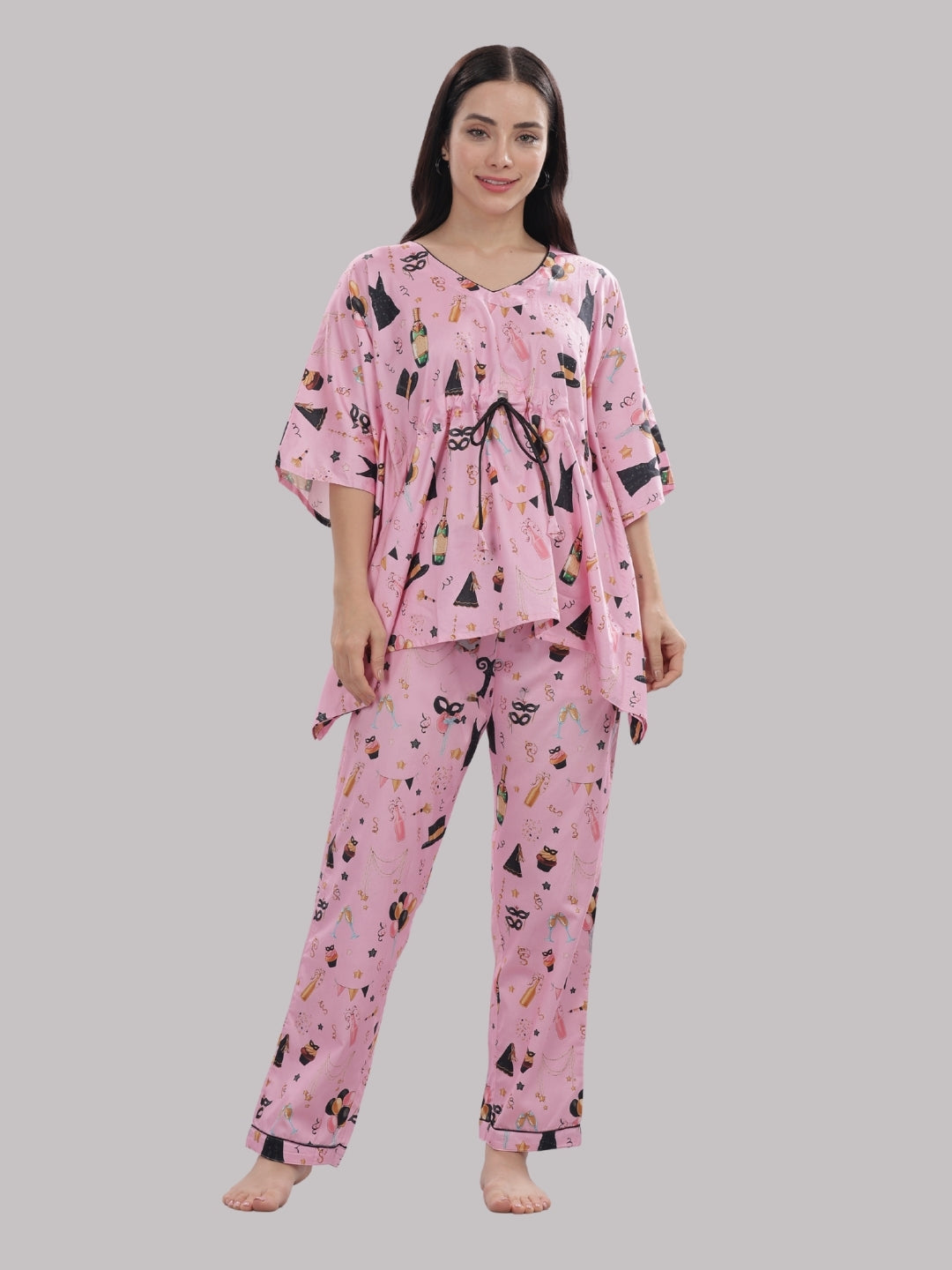 Celebration Kaftan Pj Set - Pure Cotton Pj Set in Kaftan Style
