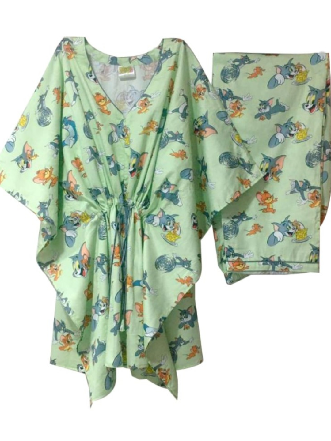 Tom &amp; Jerry Kaftan Pj Set - Pure Cotton Pj Set in Kaftan Style