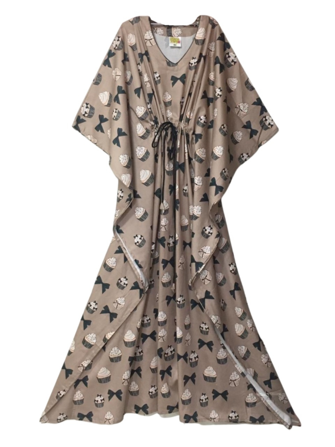 Cup Cake Kaftan Gown - Pure Cotton Full Length Gown in Kaftan Style