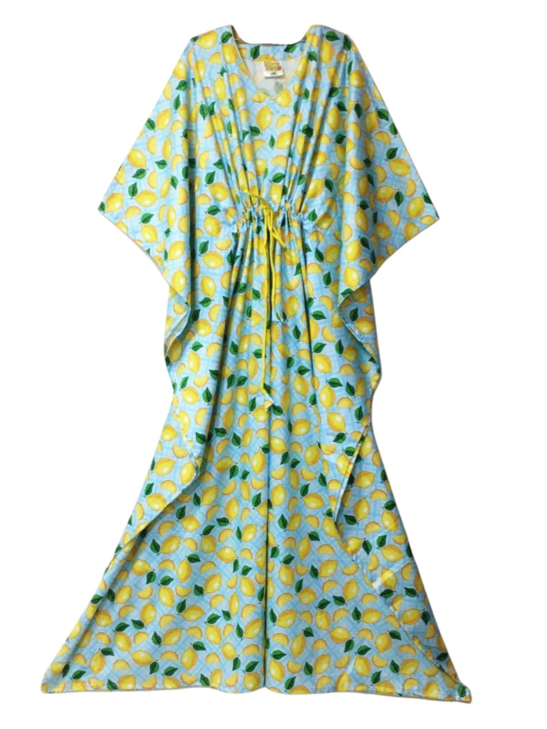 Limoncello Kaftan Gown - Pure Cotton Full Length Gown in Kaftan Style