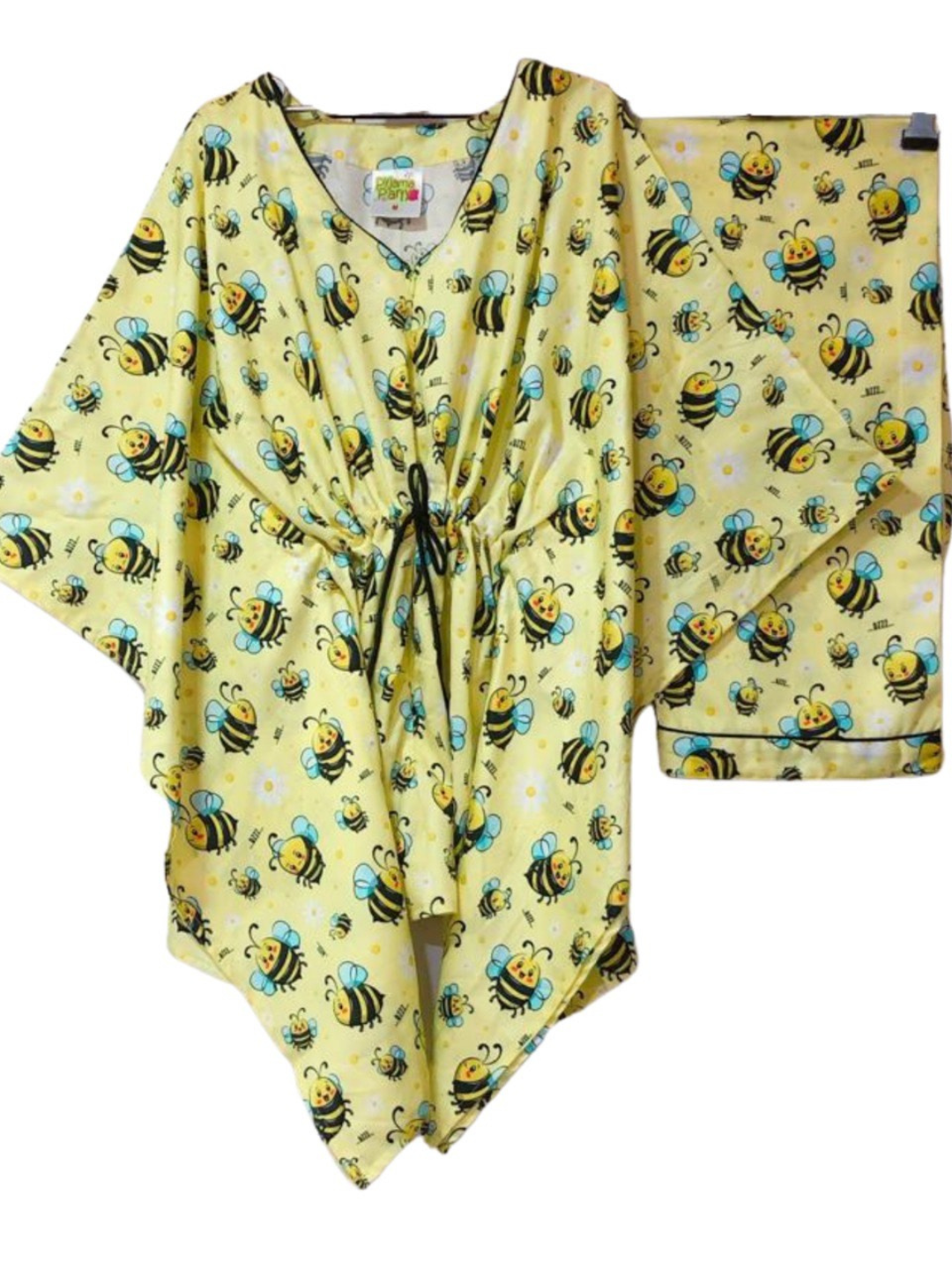 Bumblebee Kaftan Pj Set - Pure Cotton Pj Set in Kaftan Style