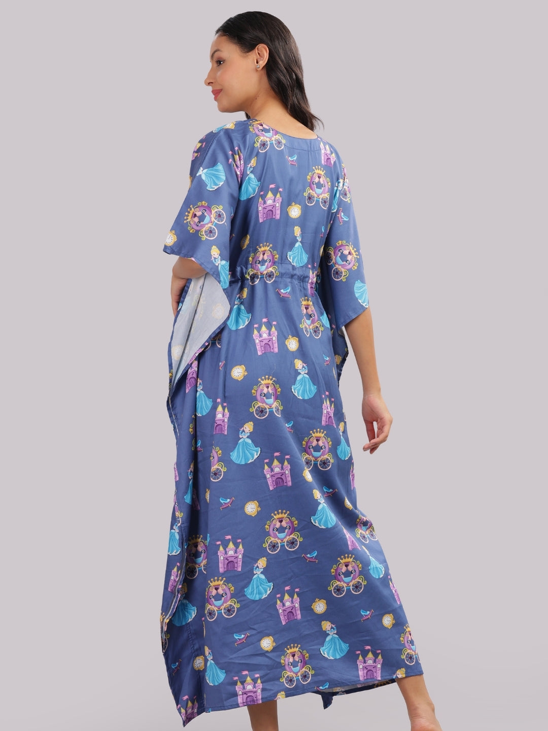 Cinderella Maternity Kaftan Gown - Pure Cotton Kaftan Gown With Single Invisible Zip for Feeding