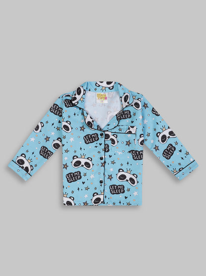 Let me sleep Kids Pj Set - Cotton Rayon Pj Set with Notched Collar