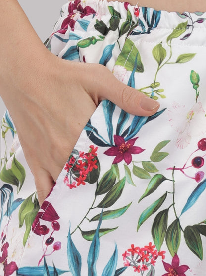 Garden Glow Kaftan Pj Set - Cotton Rayon Pj Set in Kaftan Style