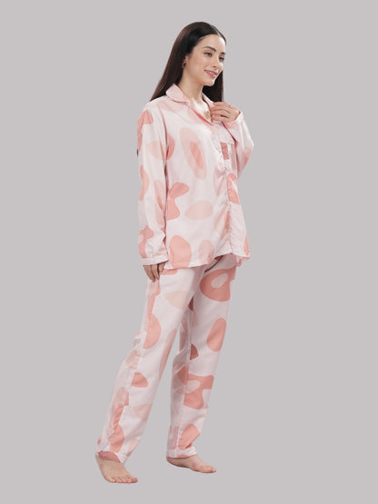 Wine Not Button Down Pj Set - Cotton Rayon Pj Set with Notched Collar