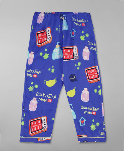 Go Corona Kids Pj Set - Pure Cotton Pj Set with Notched Collar