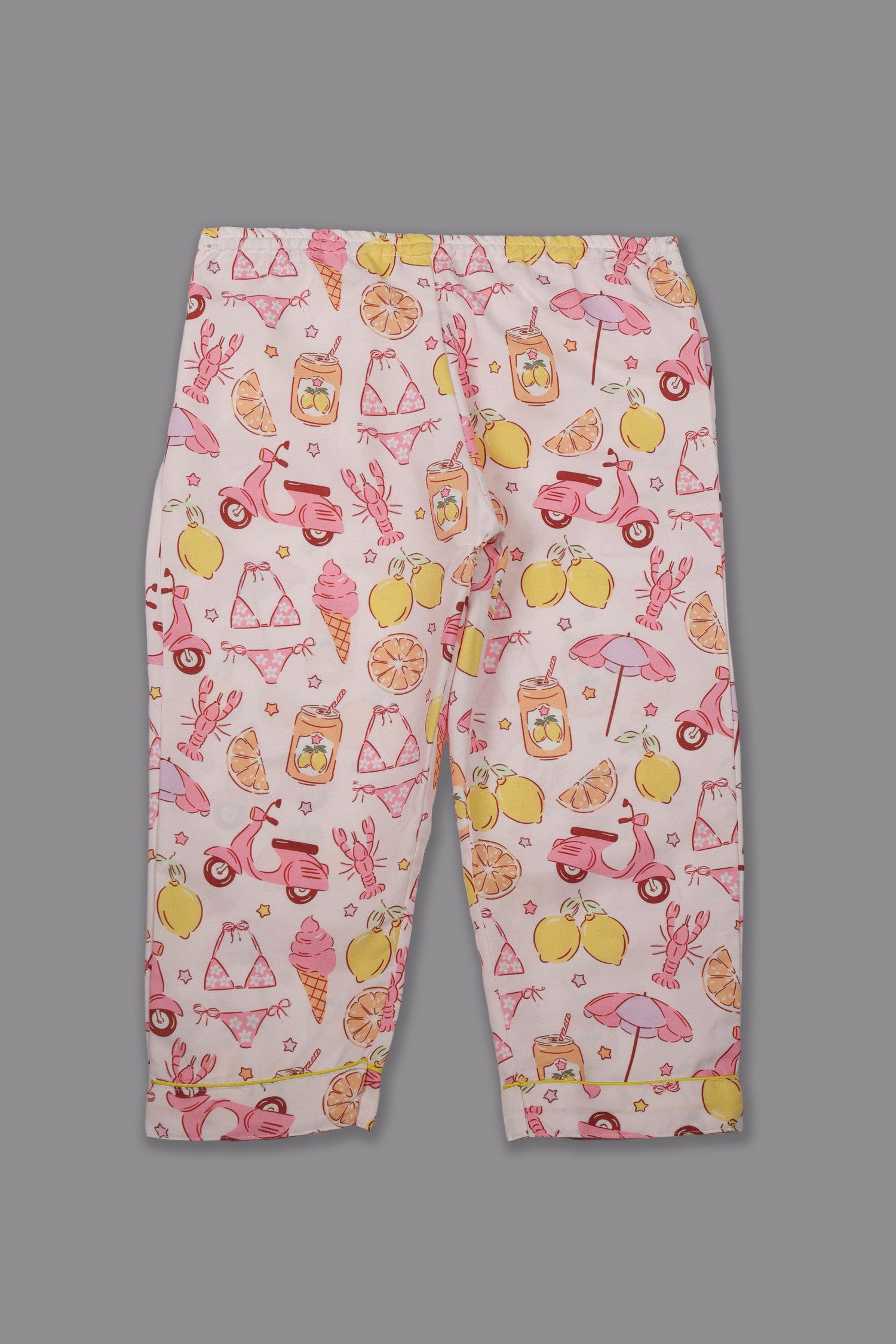 Tropical Joy Kids Pj Set - Cotton Rayon Pj Set with Notched Collar